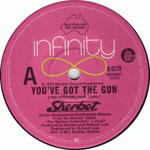 Sherbet : You've Got the Gun (1976 Version) - Rock Me Gently